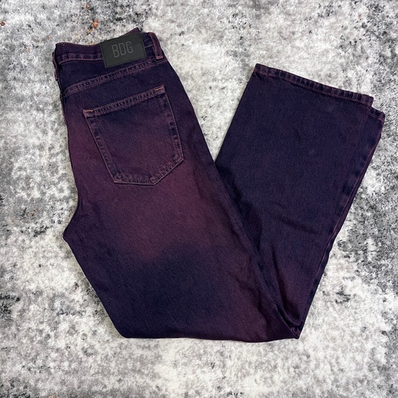 BDG Other - BDG Skate Fit Jeans Mens 29x30 Purple Wash Relaxed Straight Leg Denim